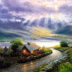 Пазл: Emerald Isle Cottage/Коттедж на изумрудном острове