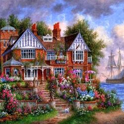 Пазл: Дом у моря