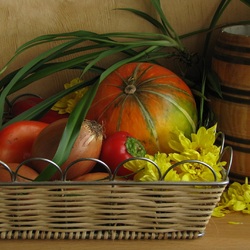 Пазл: Корзинка с овощами