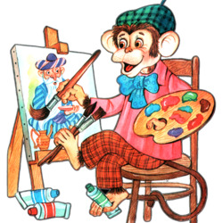 Пазл: Художник