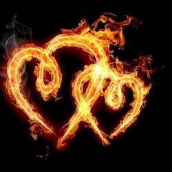 Пазл: Огненные сердца