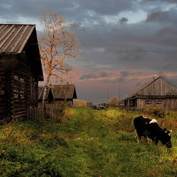 Пазл: Северная деревня