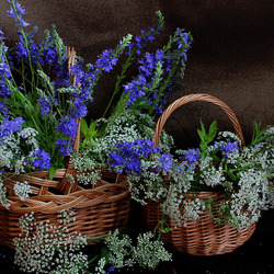 Пазл: Корзины с летними цветами