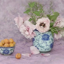 Пазл: С розовыми маками 