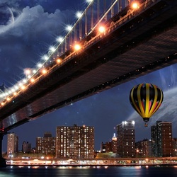 Пазл: Мост в ночи