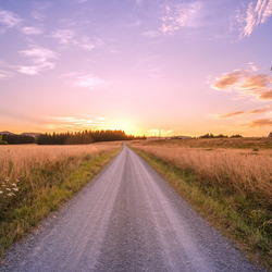 Пазл: Дорожный закат