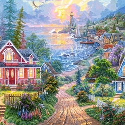 Пазл: Рыбацкий посёлок 