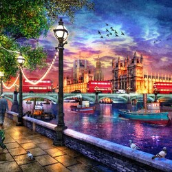 Пазл: Лондонский закат