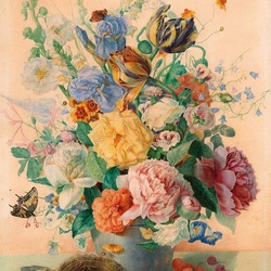 Пазл: Акварельный букет