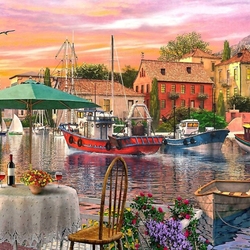 Пазл: Закат в анатолийской гавани