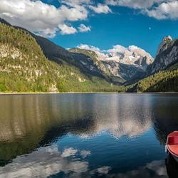 Пазл: Озеро в горах