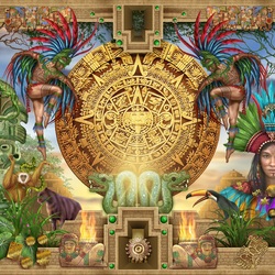 Пазл: Загадочный календарь Майя