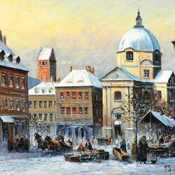 Пазл: Рынок на площади