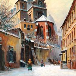 Пазл: Зимняя улица