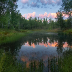 Пазл: Утро на озере