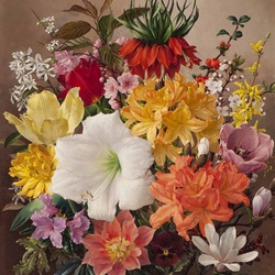 Пазл: Пестрый букет