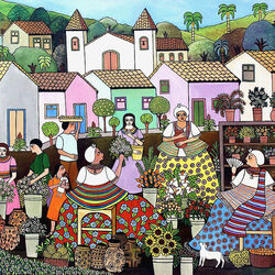 Пазл: Продажа цветов