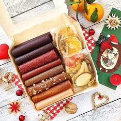 Пазл: Фруктовые пастила и чипсы