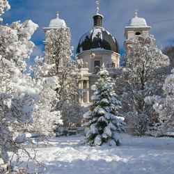 Пазл: Chiesa con neve