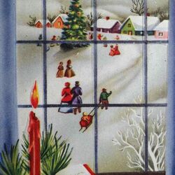 Пазл: Зима за окном