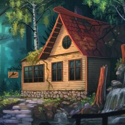 Пазл: Дом лесной ведьмы