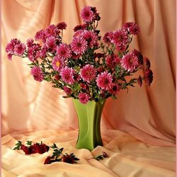 Пазл: Букет хризантем