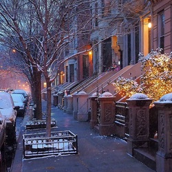 Пазл: Зимняя улица Нью-Йорка