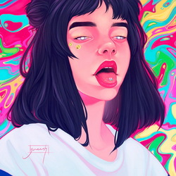 Пазл: Девочка с каре