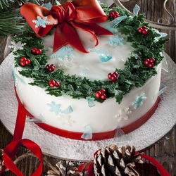 Пазл: Рождественский торт