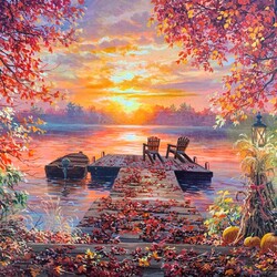 Пазл: Осенний закат