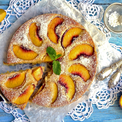 Пазл: Пирог с персиками