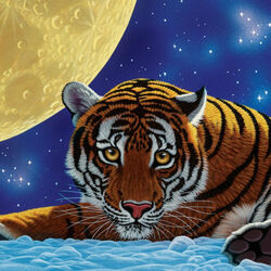 Пазл: Лунный тигр