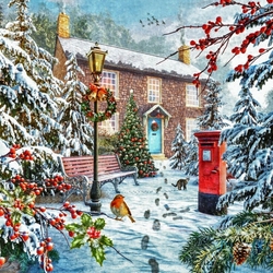 Пазл: Морозным зимним утром