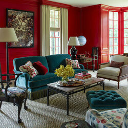 Пазл: Красная гостиная