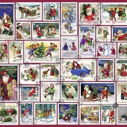 Пазл: Рождественские марки
