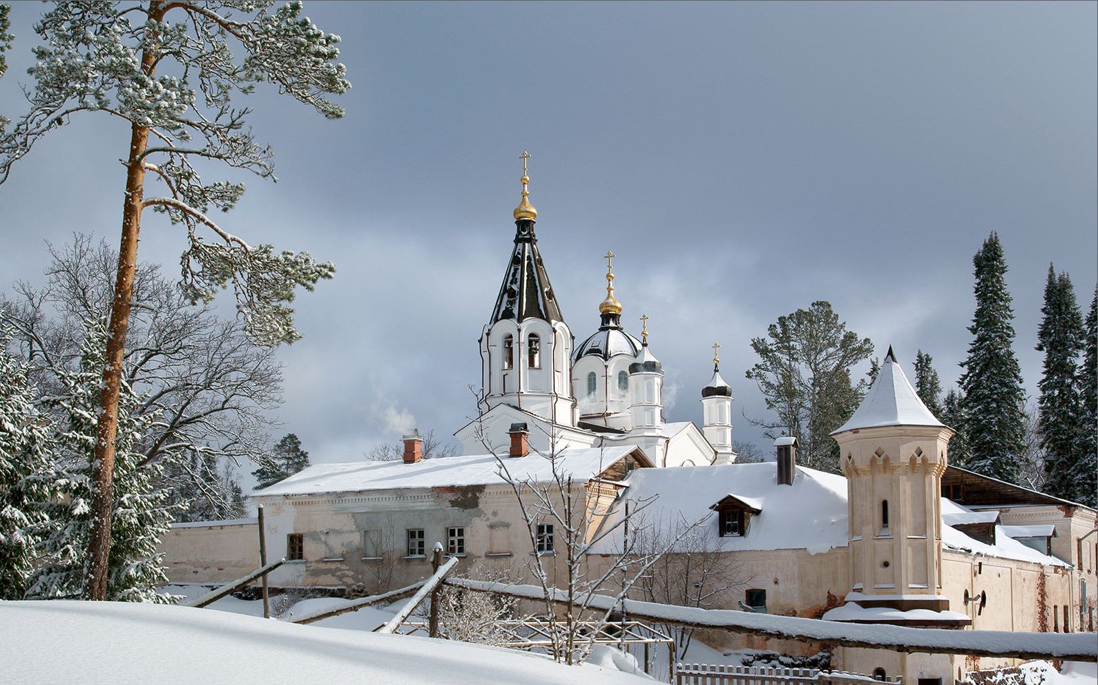 Валаам монастырь зима