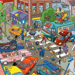 Пазл: Сложная дорожная ситуация