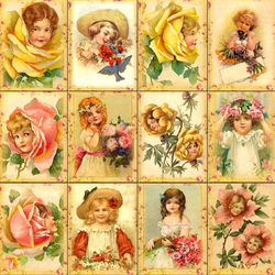 Пазл: Девочки-цветы