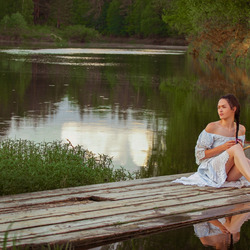 Пазл: Пришла за водицей