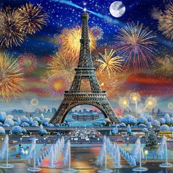 Пазл: Новый год в Париже
