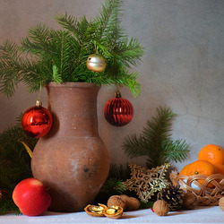 Пазл: Новогодний натюрморт