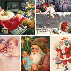 Пазл: Рождественские открытки