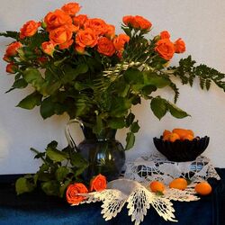 Пазл: Натюрморт с розами