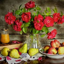 Пазл: Букет шиповника