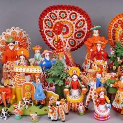 Пазл: Дымковская игрушка