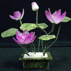 Пазл: Каменная нежность...Цветы из нефрита