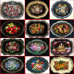 Пазл: Жостовские подносы