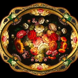 Пазл: Жостовский поднос