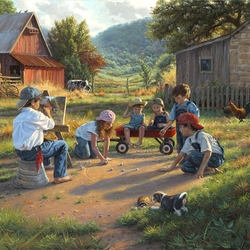 Пазл: Юный художник