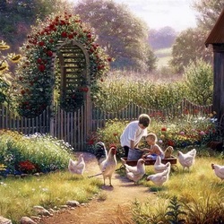 Пазл: Во дворе